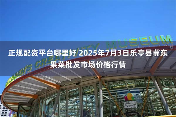正规配资平台哪里好 2025年7月3日乐亭县冀东果菜批发市场价格行情