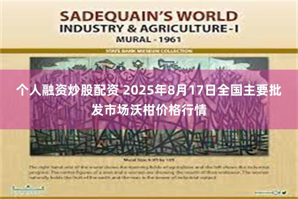 个人融资炒股配资 2025年8月17日全国主要批发市场沃柑价格行情