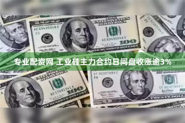 专业配资网 工业硅主力合约日间盘收涨逾3%
